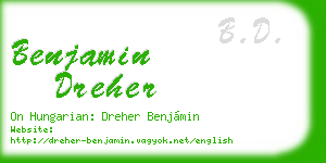 benjamin dreher business card